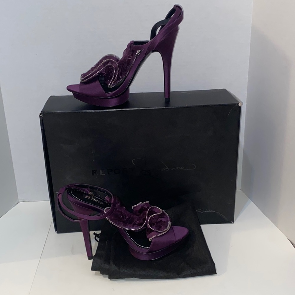 Report signature heel shoe dressy leather - Picture 2 of 8